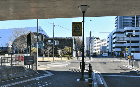 ぐりりスポーツパーク前の交差点（B）